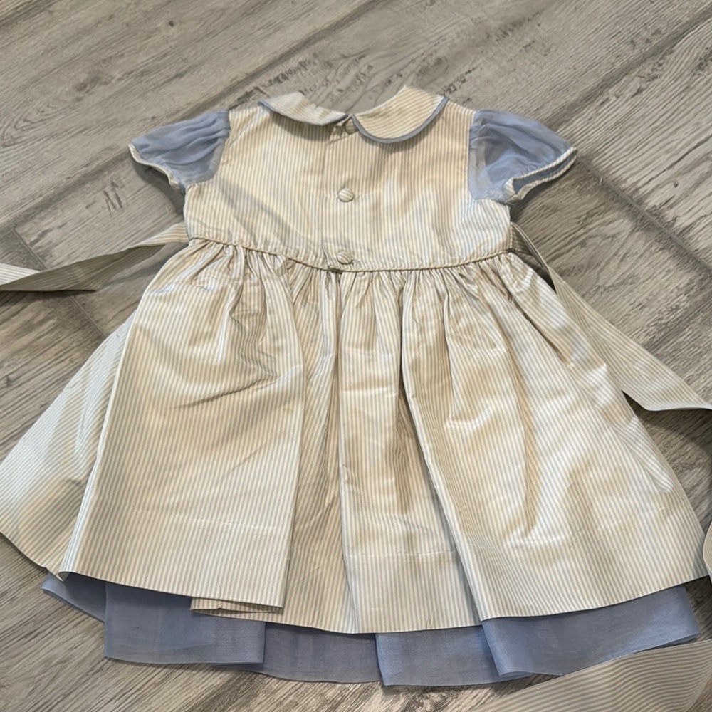 Baby Dior 100% silk dress size 12 months - Picture 4 of 5